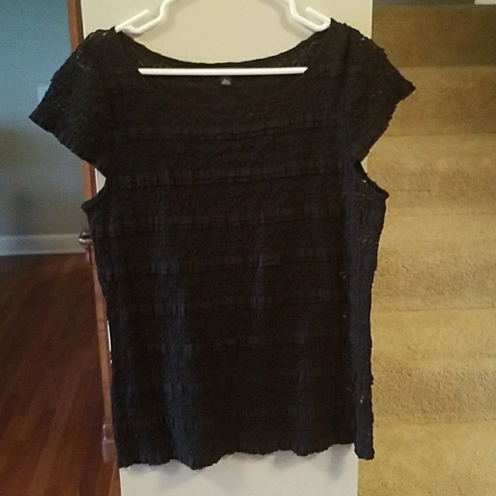 Black lace shirt