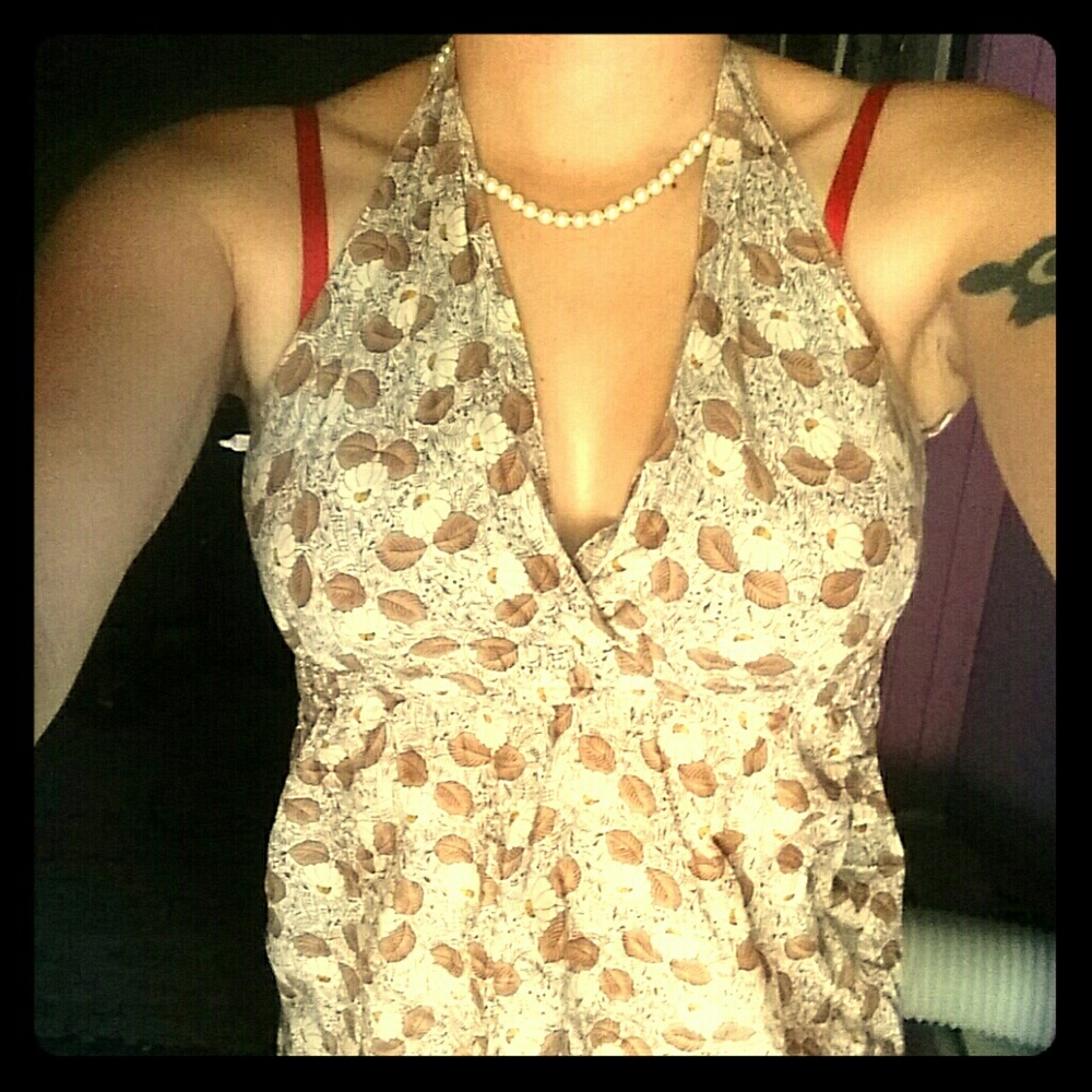 Earl Jean Floral Halter Top