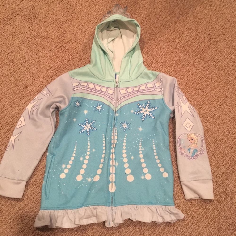 Girls Small (6-6x) Frozen Hooded Sweatshirt! 💕