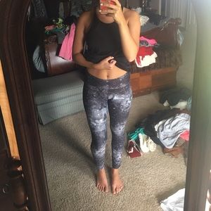 Galaxy print yoga pants