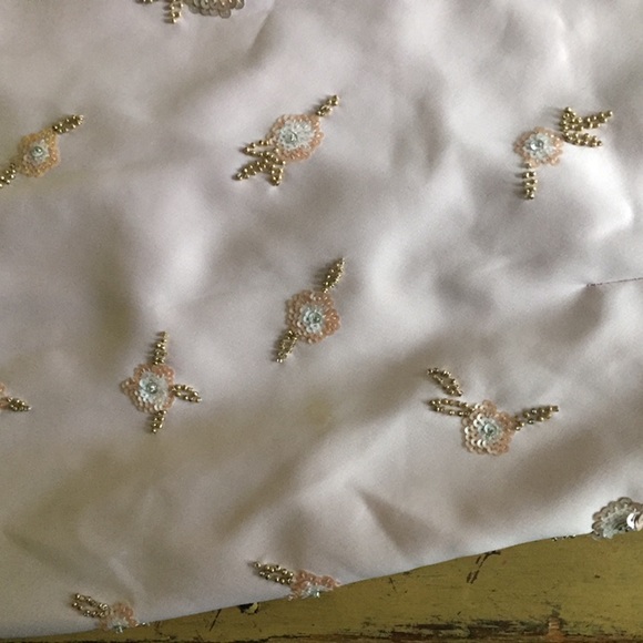 LAUNDRY BY SHELLI SEGAL BEADED PINK MIDI DRESS 4 - Picture 7 of 8