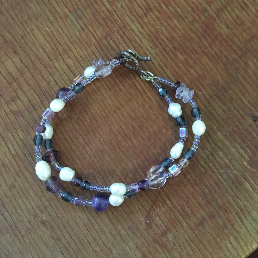 Purple Beaded Bracelet