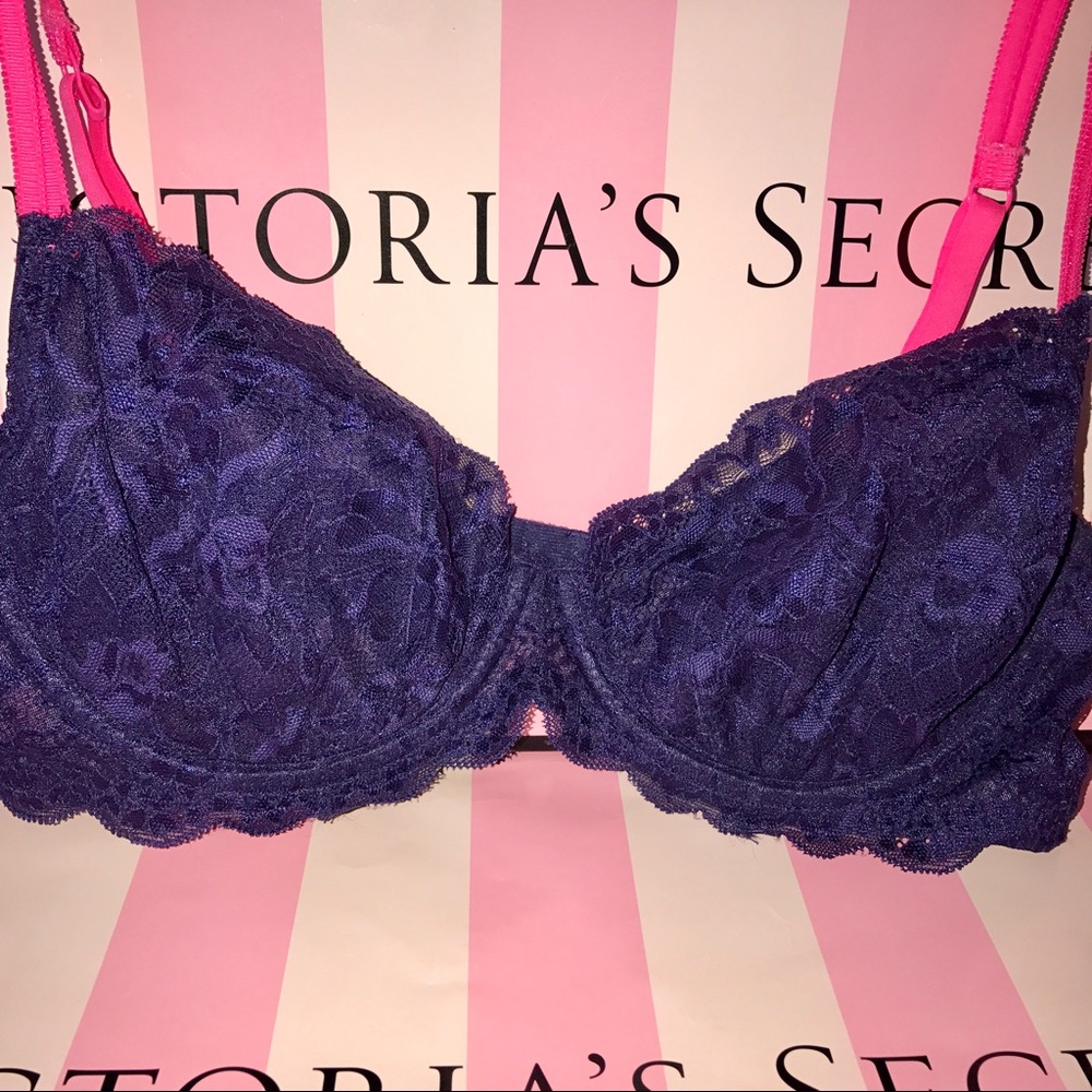 Victoria's Secret PINK date unlined lace Demi bra - Picture 3 of 7