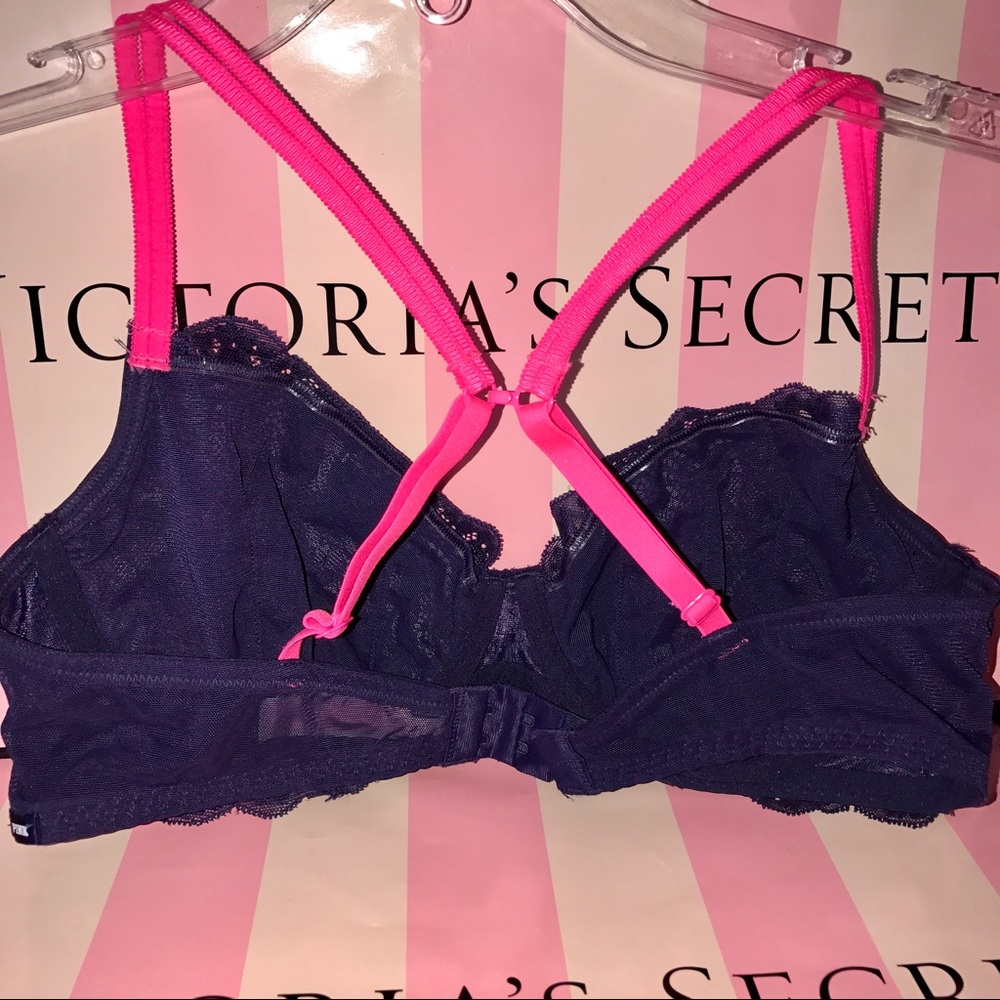 Victoria's Secret PINK date unlined lace Demi bra - Picture 5 of 7