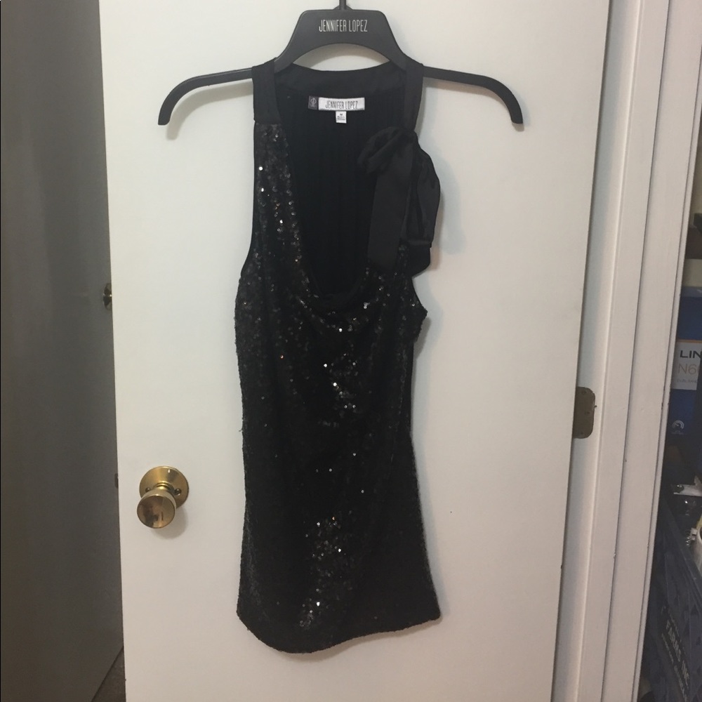 JLo sequin tank top --size M 🖤