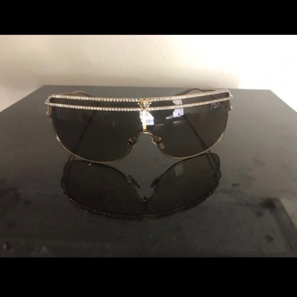 Versace Glasses with the case and cleaning cloth.