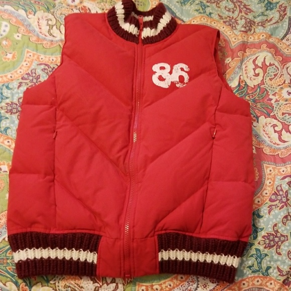Red Puffer Vest - Picture 1 of 2