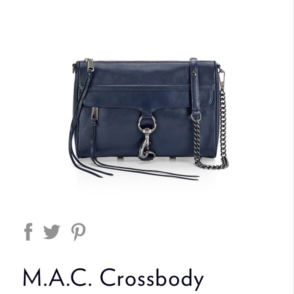 Rebecca Minkoff navy blue mini mac