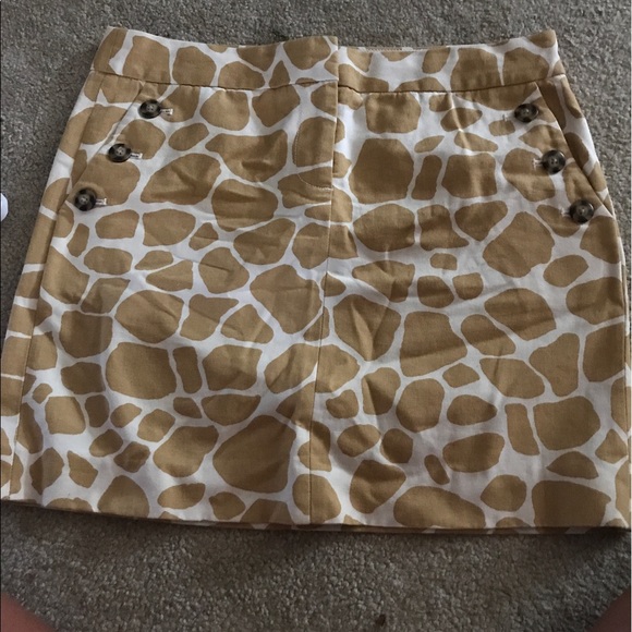 J crew giraffe patterned skirt - Picture 1 of 2