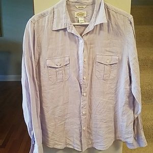 Purple linen blouse