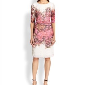 Kay Unger mesh pink dress