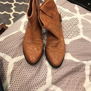 Franco Sarto short cowboy boots