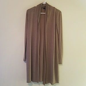 Forever 21 light brown knee length cardigan