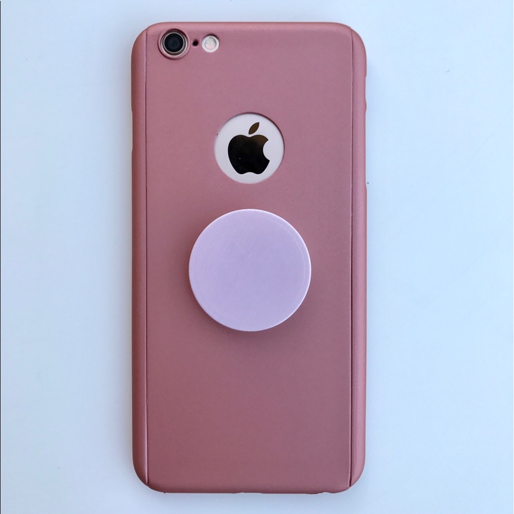 360 Protective iPhone case + glass +mobile stand