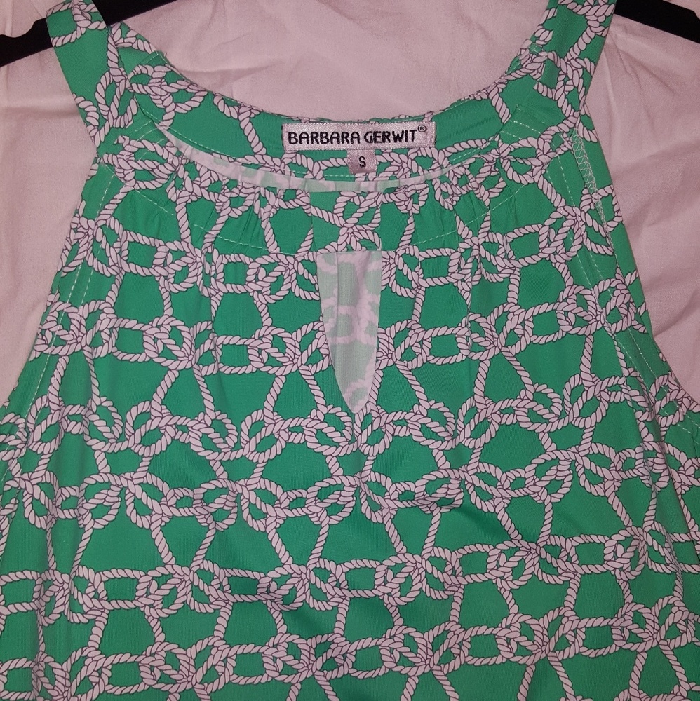 Barbara Gerwit Mint Knott Dress