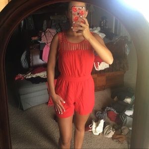 Red romper
