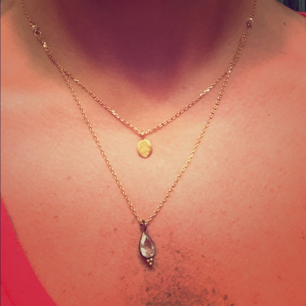 Layered Gold Tone necklace