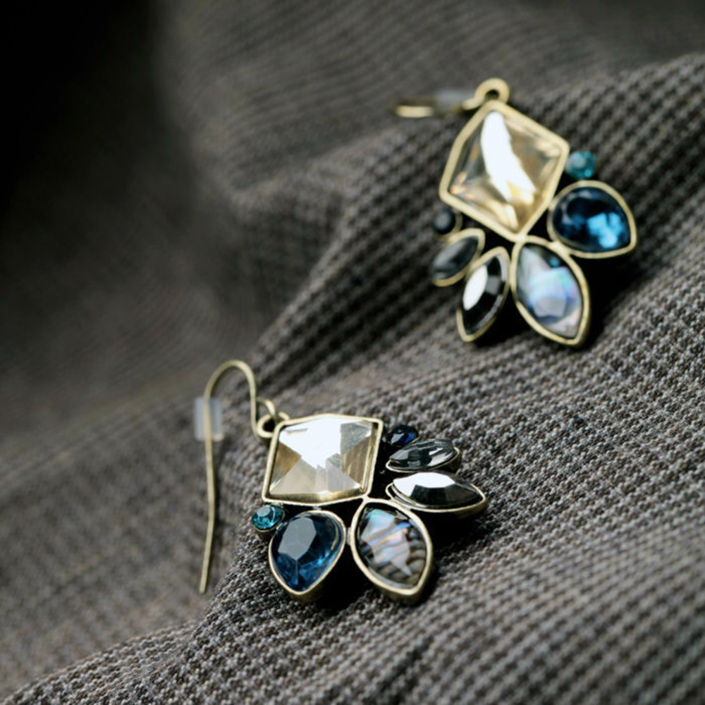 Irridecent Garden Statement Earrings