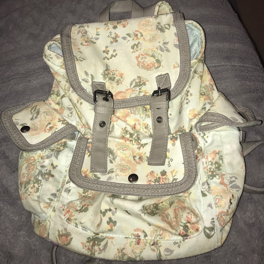 floral backpack