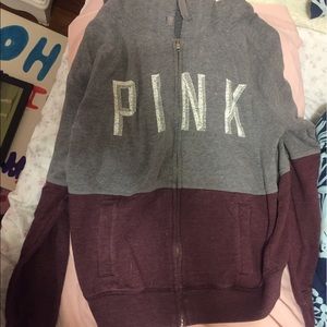 VS pink sweatshirt
