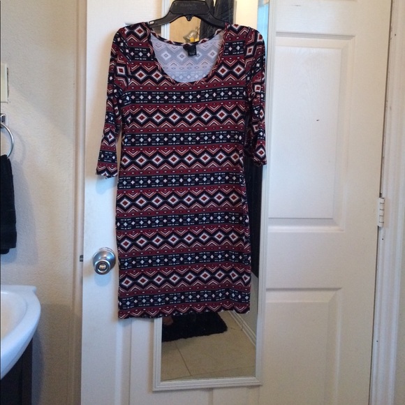 Tribal print bodycon mini dress - Picture 1 of 4