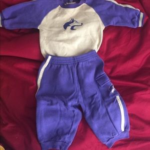 Baby University of Washington Huskies matching set