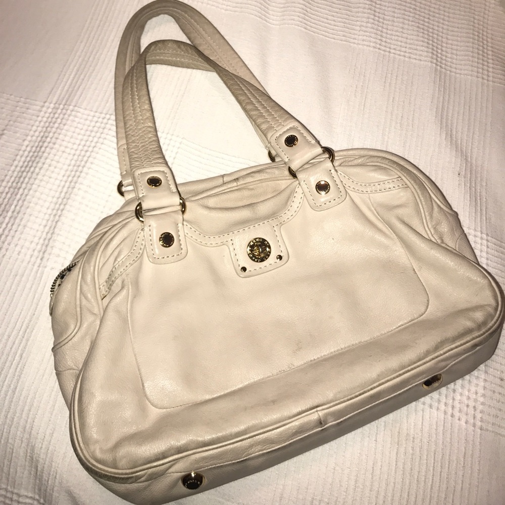 Marc Jacobs genuine leather taupe shoulder bag