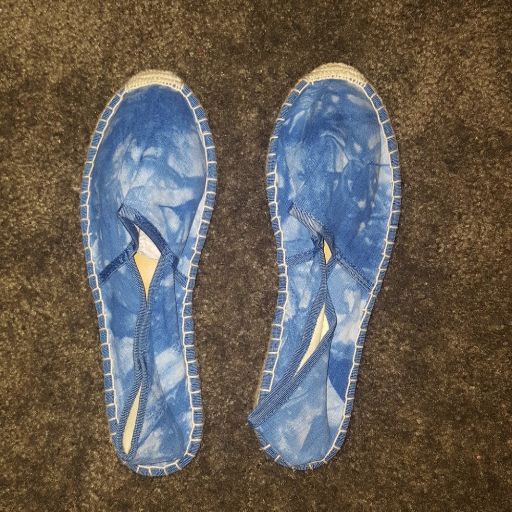 J. Crew blue tie dye Espadrilles