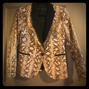 Zara Snakeskin Blazer