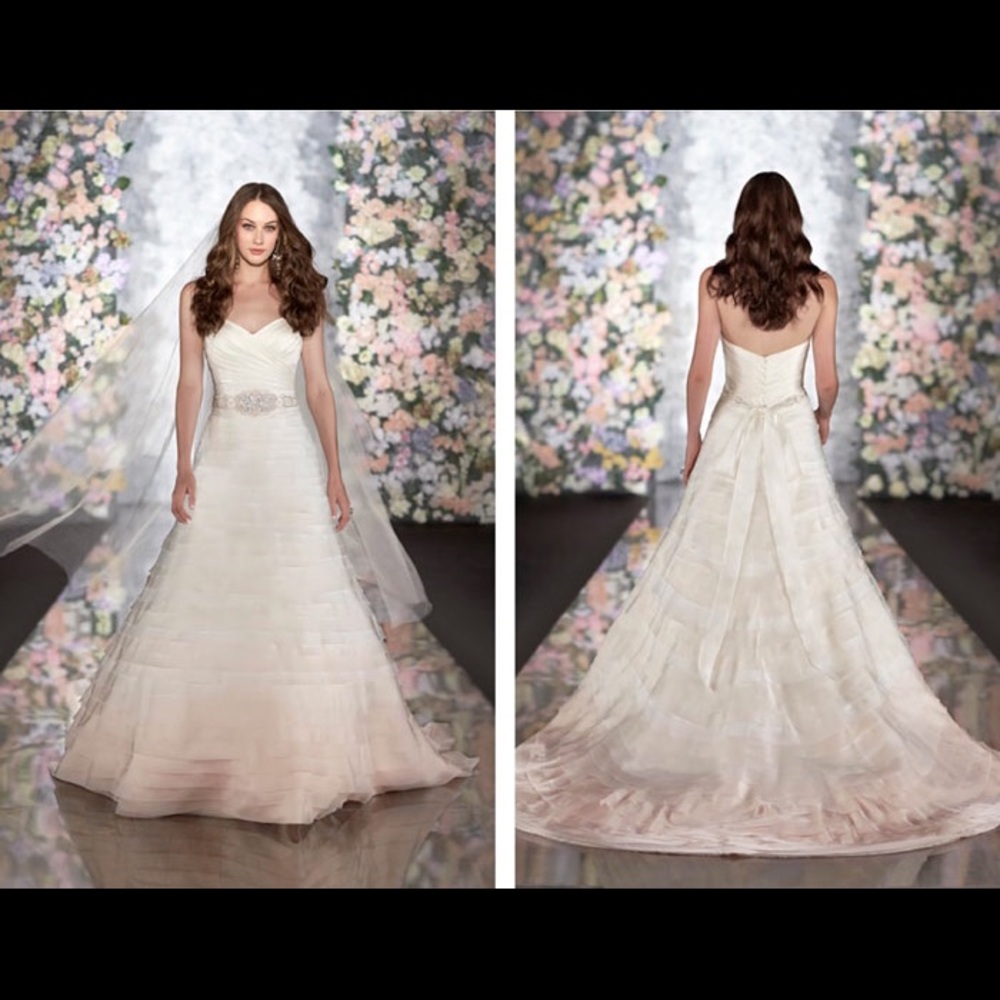 Martina Liana 476 Wedding ivory blush ombré gown