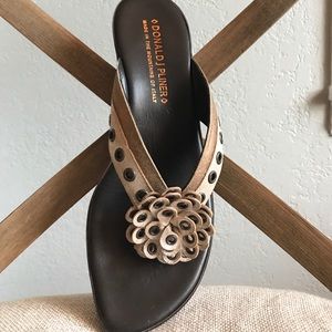 Silver/bronze sandal