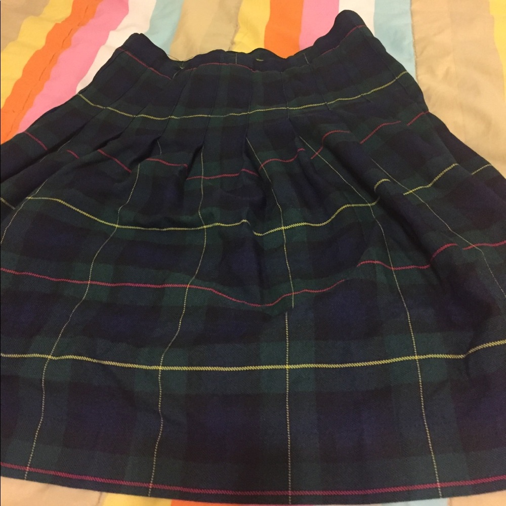 Knee length private school skirt