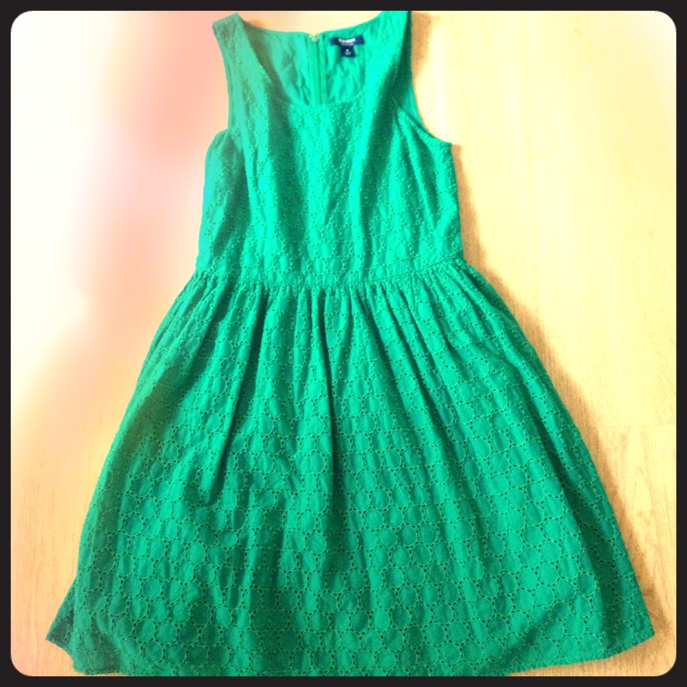 PRICE DROP!!!  Sea Green Eyelet Dress Size 6