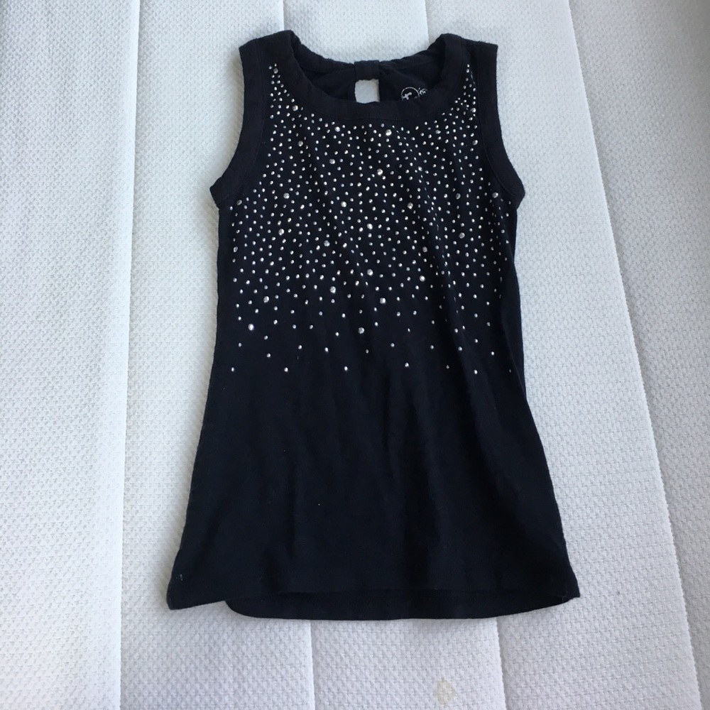 Justice black tank top