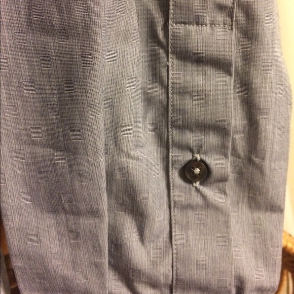 Men's Small Gray Calvin Klein Dress Shirt - Picture 4 of 5