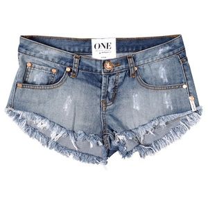 ONE TEASPOON BONITAS Denim Shorts, Size 26