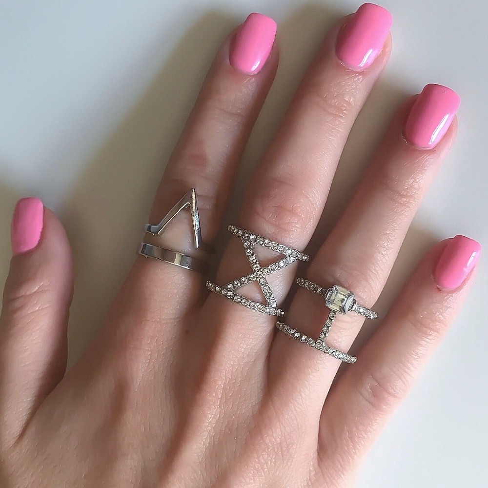 Silver ring set 💍 - Picture 2 of 2
