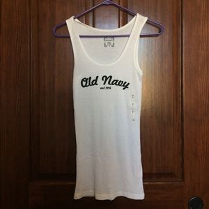 White Old Navy Tank (Medium)