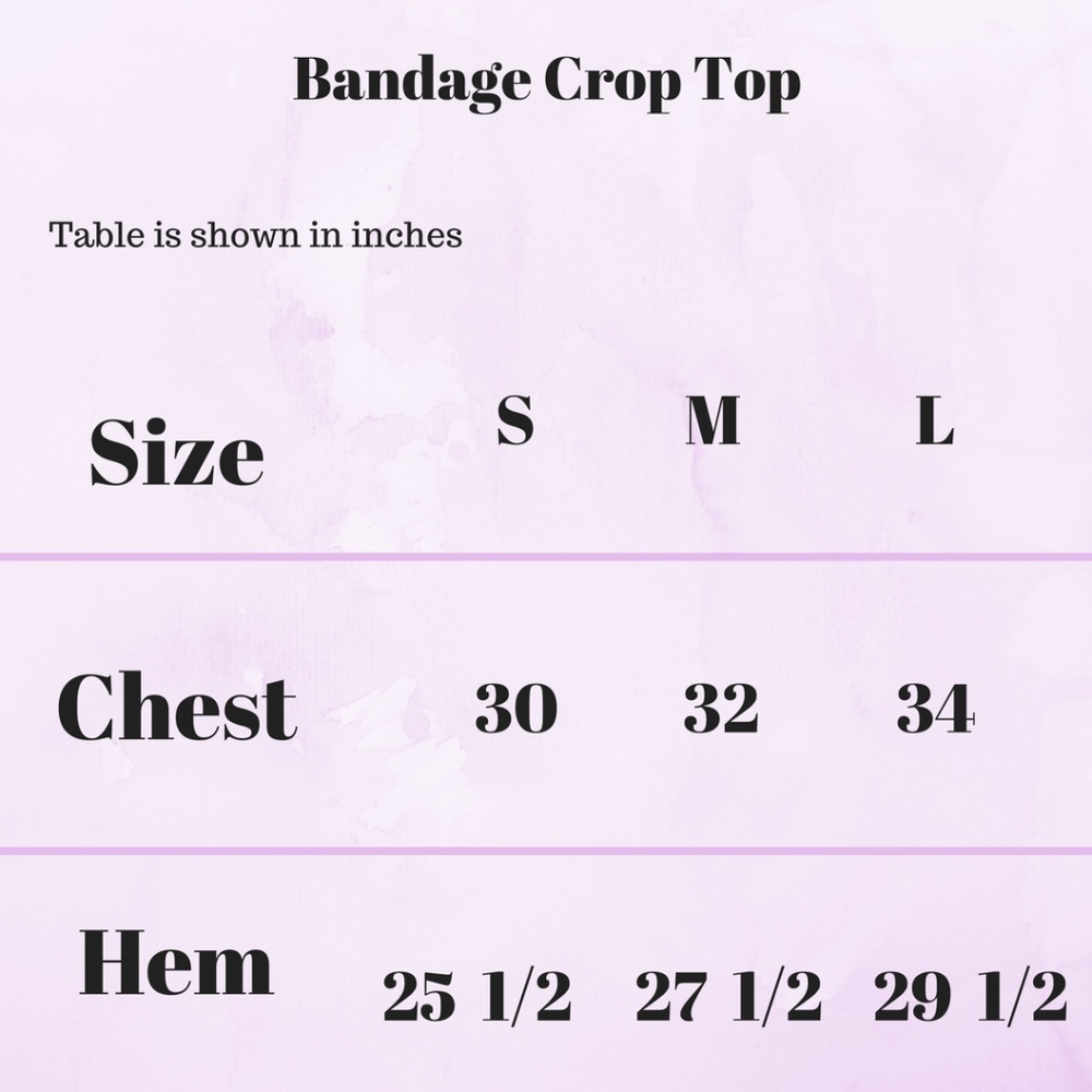 Black Bandage Crop Top - Picture 4 of 5