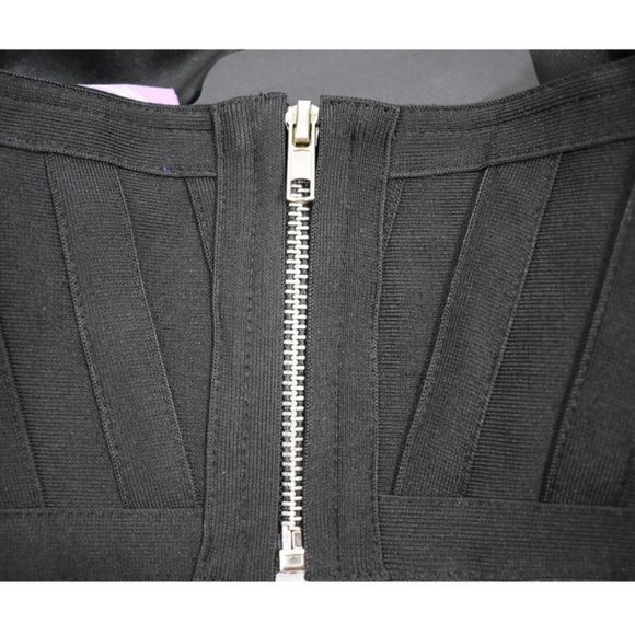 Black Bandage Crop Top - Picture 3 of 5