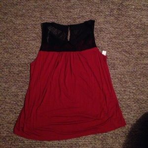 Jcpenny Garnet W/ Black Lace