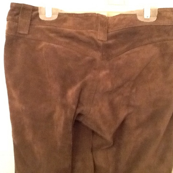 J.Lo Suede Army Green Lace Up Pants - Picture 2 of 6