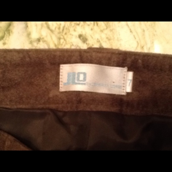 J.Lo Suede Army Green Lace Up Pants - Picture 3 of 6