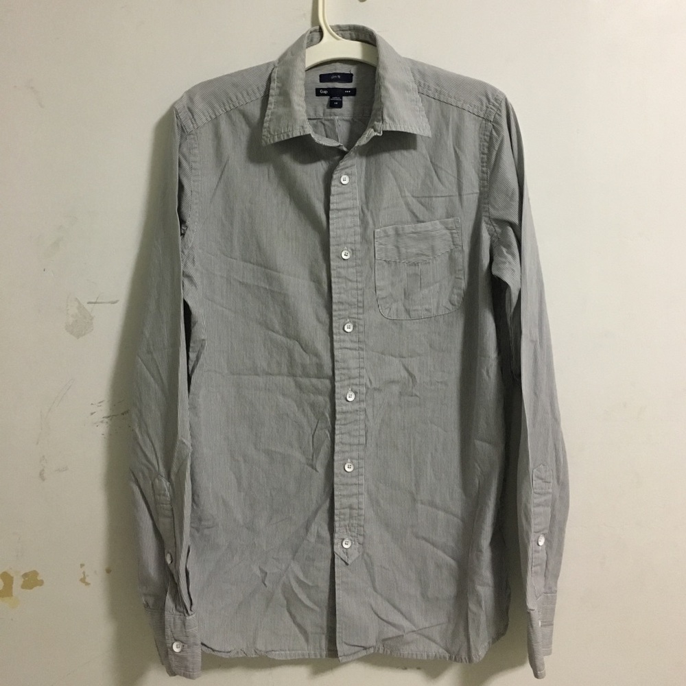 Grey Stripes Gap Shirt