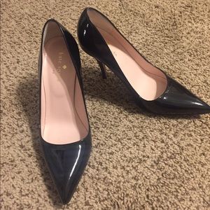 Kate spade black patten heels