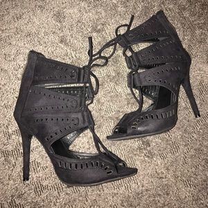 ZigiSoho suede tie up heel