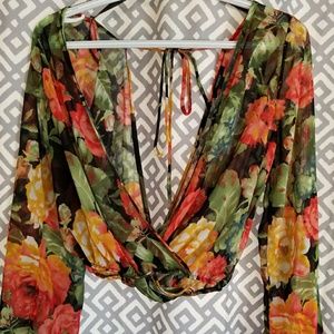 Floral Crop-top