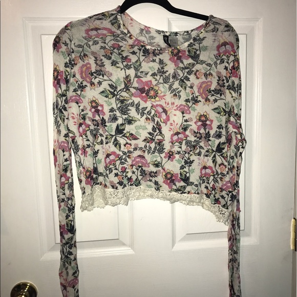 H&M Long Sleeve Print Top - Picture 1 of 2