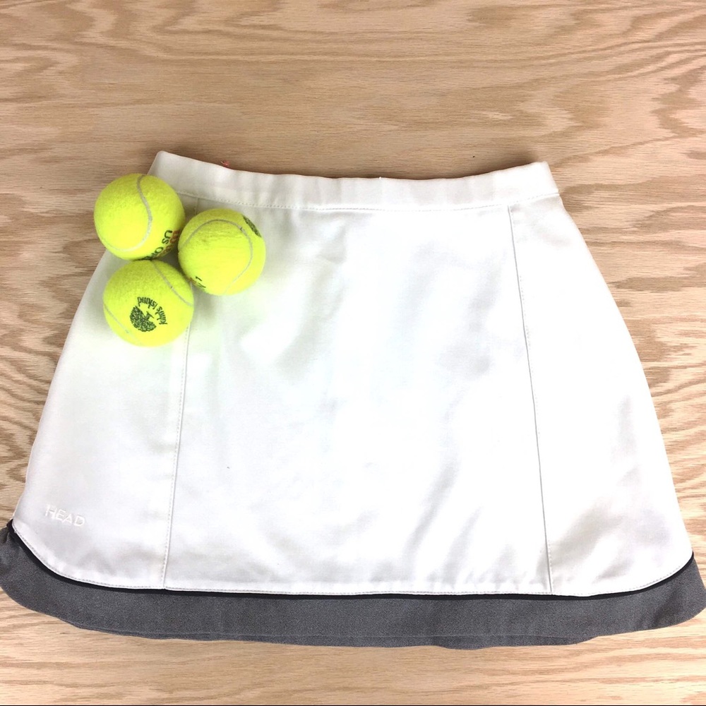 HEAD white tennis skirt