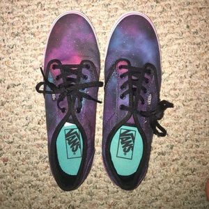 Vans Galaxy Print Shoes (WORN ONCE)